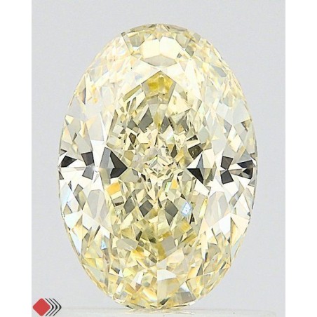 Diament laboratoryjny o barwie fantazyjnej szlif owalny, 1.07ct, VVS2, Fancy Light Yellow, IGI LG728566383