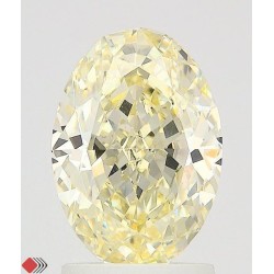 Diament laboratoryjny o barwie fantazyjnej szlif owalny, 2.52ct, VVS2, Fancy Light Yellow, IGI LG726546303