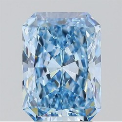 Diament laboratoryjny o barwie fantazyjnej radiant, 2.05ct, VVS2, Fancy Intense Blue, IGI LG722550153