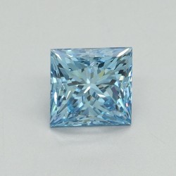 Diament laboratoryjny o barwie fantazyjnej szlif princess, 1.15ct, VVS2, Fancy Vivid Blue, IGI LG707533164