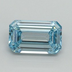Diament laboratoryjny o barwie fantazyjnej szlif szmaragdowy, 1.05ct, VVS2, Fancy Intense Blue, IGI LG710541754