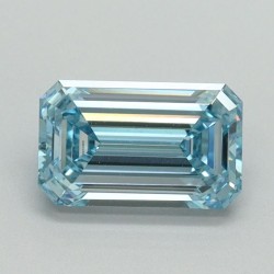 Diament laboratoryjny o barwie fantazyjnej szlif szmaragdowy, 1.06ct, VVS2, Fancy Intense Blue, IGI LG710534868