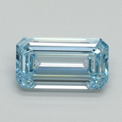 Diament laboratoryjny o barwie fantazyjnej szlif szmaragdowy, 1.02ct, VVS2, Fancy Vivid Blue, IGI LG710554796