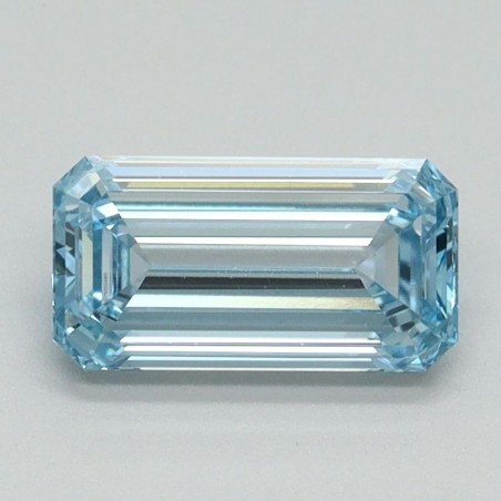 Diament laboratoryjny o barwie fantazyjnej szlif szmaragdowy, 1.01ct, VVS2, Fancy Vivid Blue, IGI LG710554811