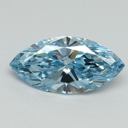 Diament laboratoryjny o barwie fantazyjnej markiza, 1.06ct, VVS2, Fancy Vivid Blue, IGI LG710554738