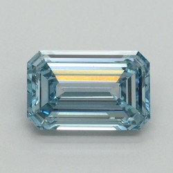 Diament laboratoryjny o barwie fantazyjnej szlif szmaragdowy, 1.03ct, VVS2, Fancy Vivid Blue, IGI LG710541786