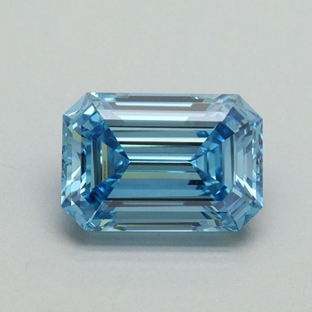 Diament laboratoryjny o barwie fantazyjnej szlif szmaragdowy, 1.08ct, VVS2, Fancy Vivid Blue, IGI LG707533211