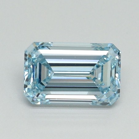 Diament laboratoryjny o barwie fantazyjnej szlif szmaragdowy, 1.01ct, VVS2, Fancy Intense Blue, IGI LG710541206