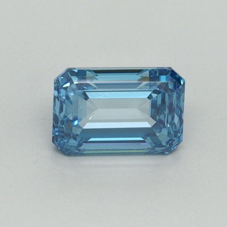 Diament laboratoryjny o barwie fantazyjnej szlif szmaragdowy, 1.02ct, VVS2, Fancy Vivid Blue, IGI LG707519296