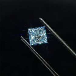 Diament laboratoryjny o barwie fantazyjnej szlif princess, 1.76ct, VVS2, Fancy Vivid Blue, IGI LG621452329