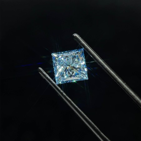 Diament laboratoryjny o barwie fantazyjnej szlif princess, 1.76ct, VVS2, Fancy Vivid Blue, IGI LG621452329