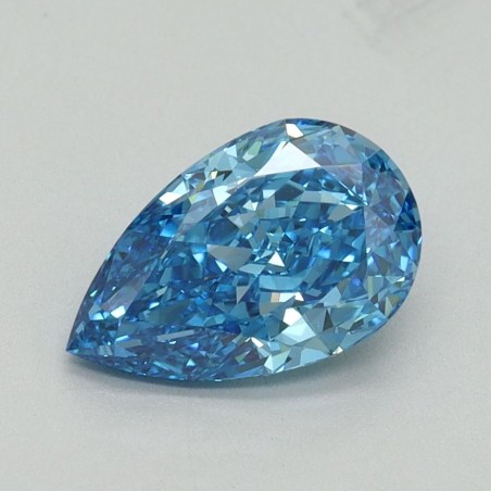 Diament laboratoryjny o barwie fantazyjnej szlif gruszkowy, 1.26ct, VVS2, Fancy Vivid Blue, IGI LG656415071
