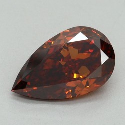 Diament laboratoryjny o barwie fantazyjnej szlif gruszkowy, 1.32ct, VVS2, Fancy Vivid Orange, IGI LG665442878