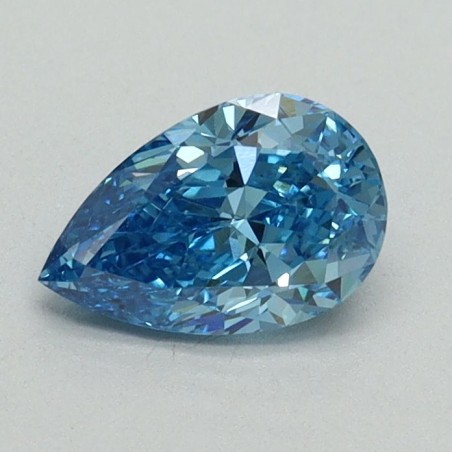Diament laboratoryjny o barwie fantazyjnej szlif gruszkowy, 0.71ct, VVS2, Fancy Vivid Blue, IGI LG665443025