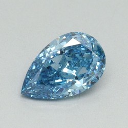 Diament laboratoryjny o barwie fantazyjnej szlif gruszkowy, 0.54ct, VVS2, Fancy Vivid Blue, IGI LG665443003