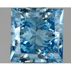 Diament laboratoryjny o barwie fantazyjnej szlif princess, 1.5ct, VVS2, Fancy Vivid Blue, IGI LG695503185