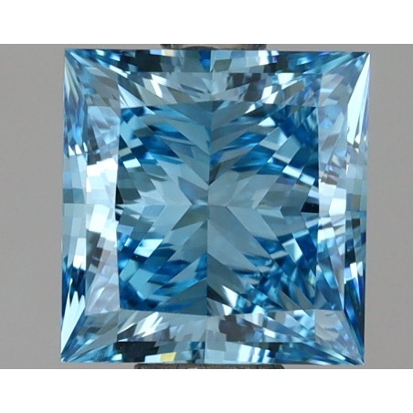 Diament laboratoryjny o barwie fantazyjnej szlif princess, 1.5ct, VVS2, Fancy Vivid Blue, IGI LG695503185