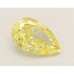 Diament laboratoryjny o barwie fantazyjnej szlif gruszkowy, 2.08ct, VVS2, Fancy Intense Yellow, IGI LG740508355