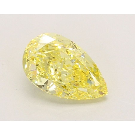 Diament laboratoryjny o barwie fantazyjnej szlif gruszkowy, 2.08ct, VVS2, Fancy Vivid Yellow, IGI LG739509072