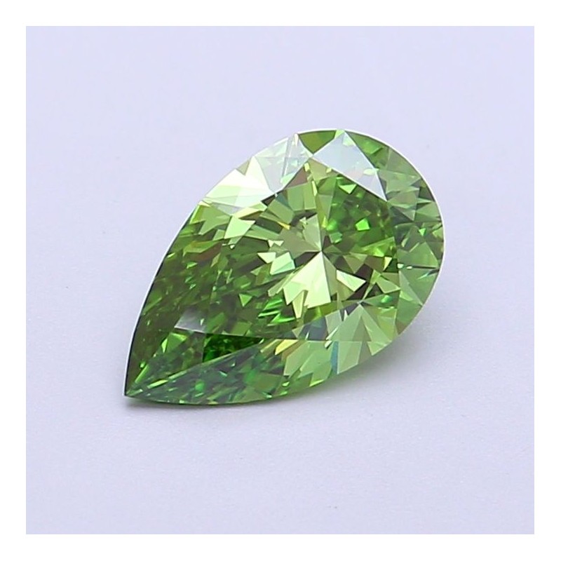 Diament laboratoryjny o barwie fantazyjnej szlif gruszkowy, 1.1ct, VVS2, Fancy Vivid Green, IGI LG715565998