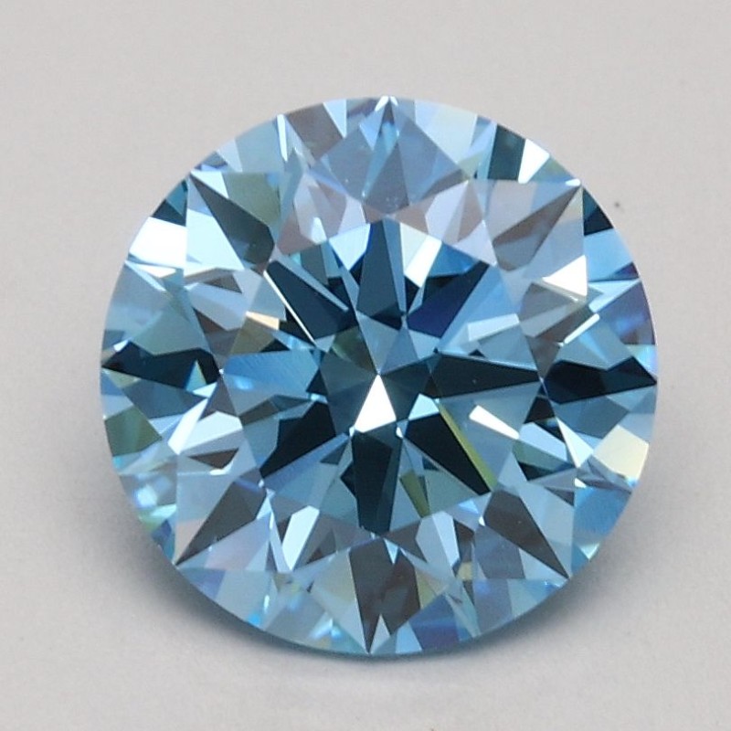 Diament laboratoryjny o barwie fantazyjnej szlif okrągły, 1.55ct, VVS2, Fancy Intense Blue, IGI LG625440056