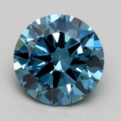 Diament laboratoryjny o barwie fantazyjnej szlif okrągły, 2.2ct, VVS2, Fancy Vivid Blue, IGI LG470134526