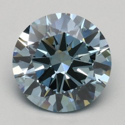 Diament laboratoryjny o barwie fantazyjnej szlif okrągły, 1.5ct, VVS2, Fancy Intense Blue, IGI LG470134488