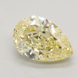 Diament laboratoryjny o barwie fantazyjnej szlif gruszkowy, 2.09ct, VVS2, Fancy Intense Yellow, IGI LG619457335
