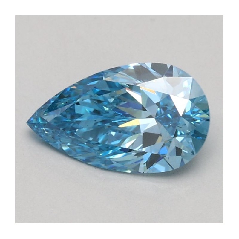 Diament laboratoryjny o barwie fantazyjnej szlif gruszkowy, 0.56ct, VVS2, Fancy Vivid Blue, IGI LG510197531