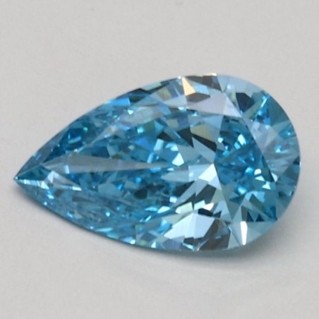 Diament laboratoryjny o barwie fantazyjnej szlif gruszkowy, 0.58ct, VVS2, Fancy Vivid Blue, IGI LG510197419