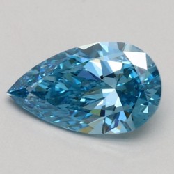 Diament laboratoryjny o barwie fantazyjnej szlif gruszkowy, 0.57ct, VVS1, Fancy Vivid Blue, IGI LG510197413
