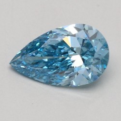 Diament laboratoryjny o barwie fantazyjnej szlif gruszkowy, 0.51ct, VVS2, Fancy Vivid Blue, IGI LG510197398