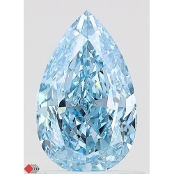 Diament laboratoryjny o barwie fantazyjnej szlif gruszkowy, 1.18ct, VVS1, Fancy Vivid Blue, IGI LG729531142