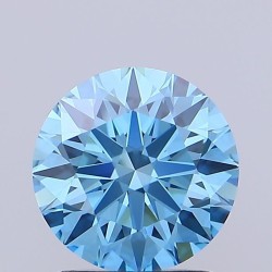 Diament laboratoryjny o barwie fantazyjnej szlif okrągły, 1.16ct, VVS2, Fancy Vivid Blue, IGI LG728525875