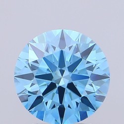 Diament laboratoryjny o barwie fantazyjnej szlif okrągły, 1.78ct, VVS2, Fancy Vivid Blue, IGI LG728525876