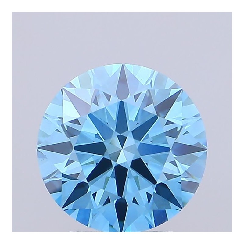 Diament laboratoryjny o barwie fantazyjnej szlif okrągły, 1.78ct, VVS2, Fancy Vivid Blue, IGI LG728525876