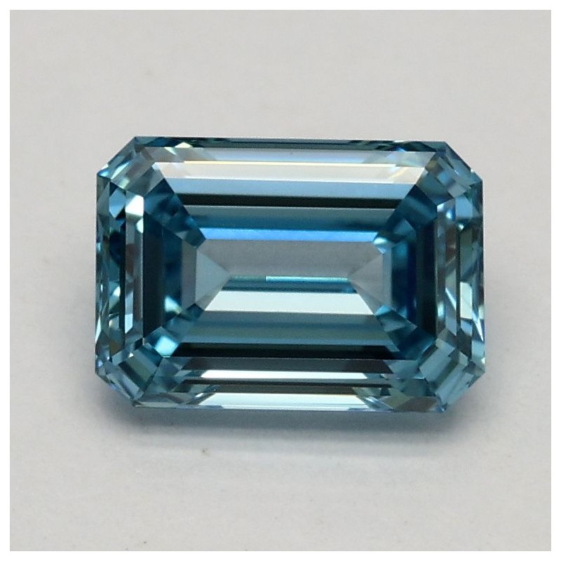 Diament laboratoryjny o barwie fantazyjnej szlif szmaragdowy, 0.91ct, VVS2, Fancy Vivid Blue, IGI LG515201688