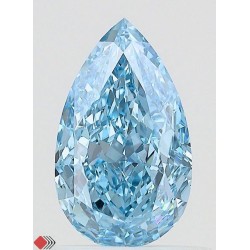 Diament laboratoryjny o barwie fantazyjnej szlif gruszkowy, 1.03ct, VVS2, Fancy Vivid Blue, IGI LG731544533