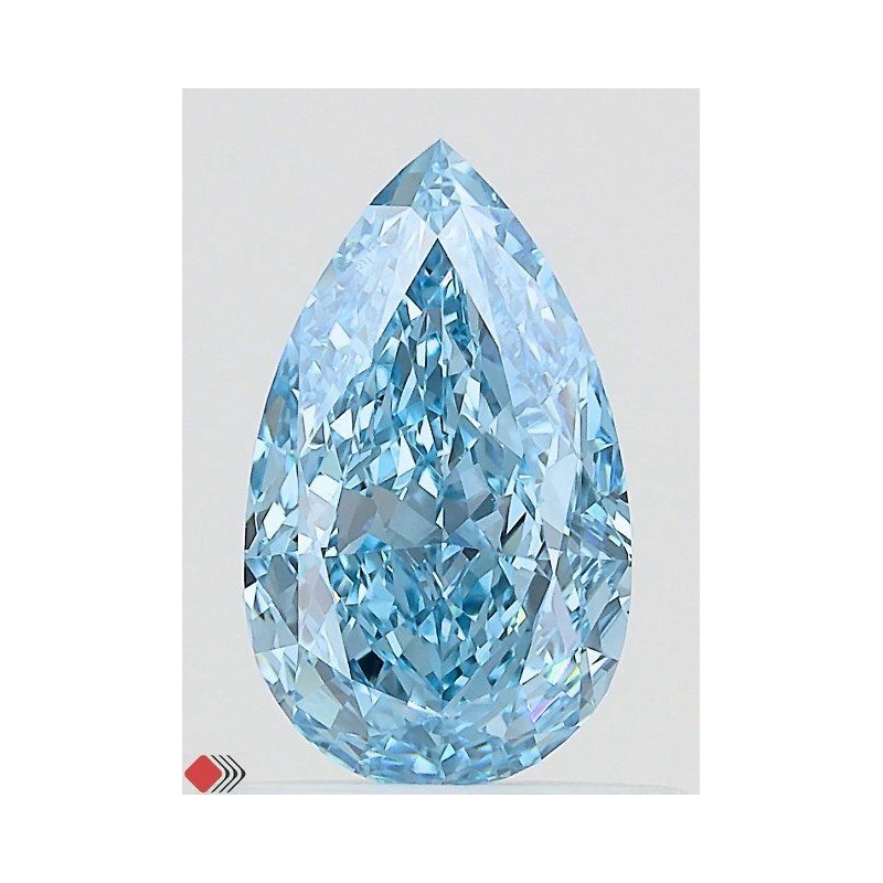 Diament laboratoryjny o barwie fantazyjnej szlif gruszkowy, 1.03ct, VVS2, Fancy Vivid Blue, IGI LG731544533