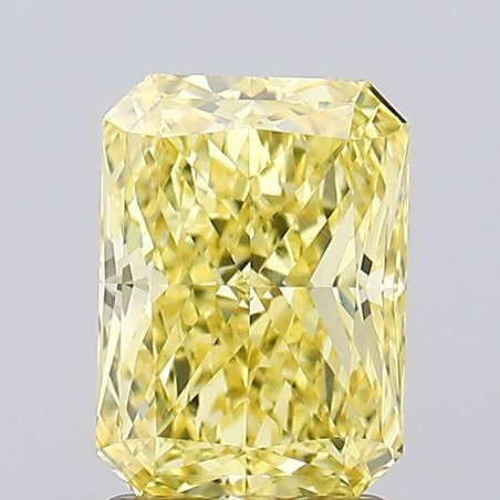 Diament laboratoryjny o barwie fantazyjnej radiant, 2.03ct, VVS2, Fancy Intense Yellow, IGI LG733532576