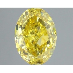 Diament laboratoryjny o barwie fantazyjnej szlif owalny, 1ct, VVS2, Fancy Vivid Yellow, IGI LG727553147