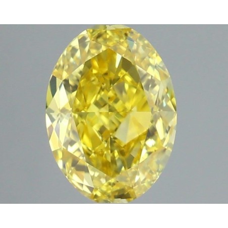 Diament laboratoryjny o barwie fantazyjnej szlif owalny, 1ct, VVS2, Fancy Vivid Yellow, IGI LG727553147