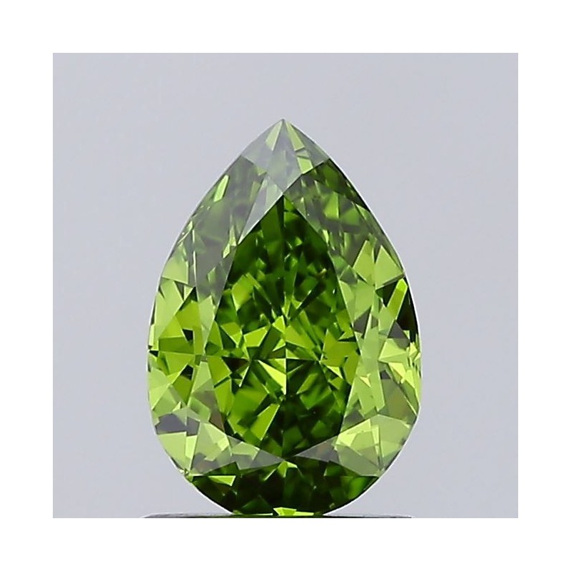 Diament laboratoryjny o barwie fantazyjnej szlif gruszkowy, 1.28ct, VVS2, Fancy Vivid Green, IGI LG686503029 Diament laboratoryjny o barwie fantazyjnej szlif gruszkowy, 1.28ct, VVS2, Fancy Vivid Green, IGI LG686503029