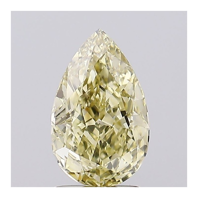 Diament laboratoryjny o barwie fantazyjnej szlif gruszkowy, 2.08ct, VVS2, Fancy Yellow, IGI LG734520565