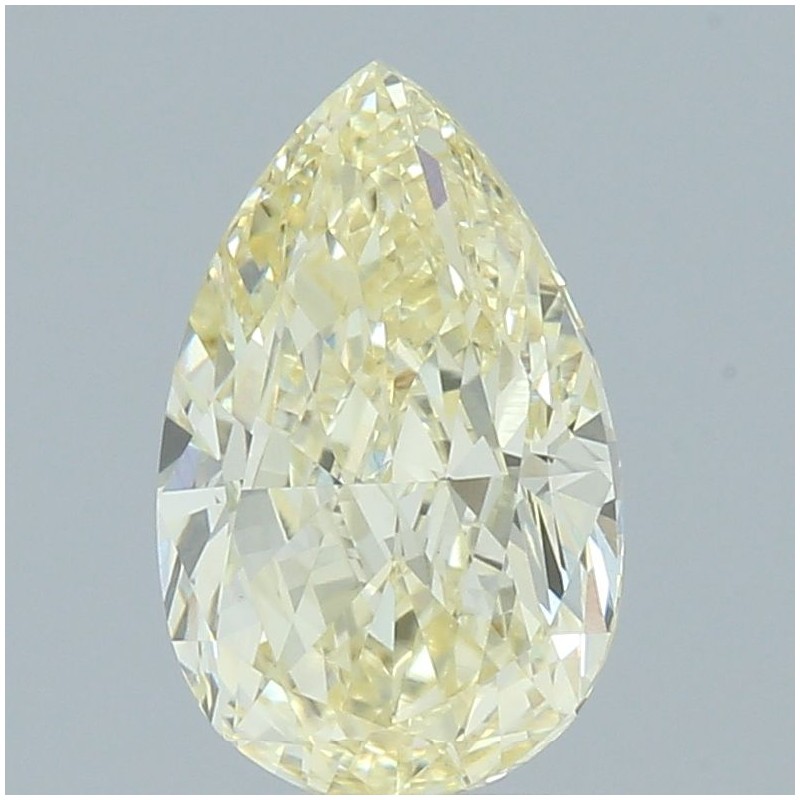 Diament laboratoryjny o barwie fantazyjnej szlif gruszkowy, 2.01ct, VVS2, Fancy Light Yellow, IGI LG727562855