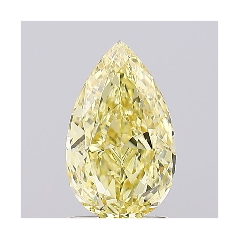 Diament laboratoryjny o barwie fantazyjnej szlif gruszkowy, 1.59ct, VVS2, Fancy Intense Yellow, IGI LG734520570