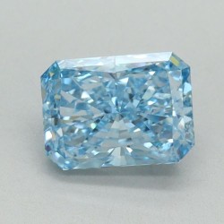 Diament laboratoryjny o barwie fantazyjnej radiant, 1.07ct, VVS2, Fancy Intense Blue, IGI LG636401565