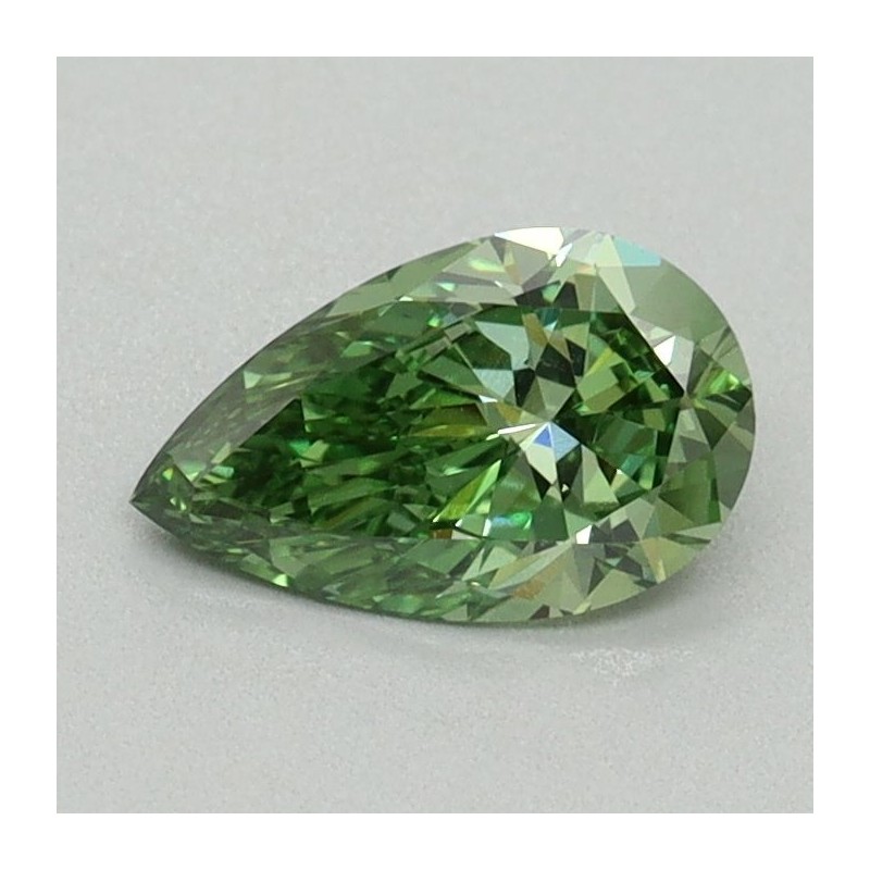 Diament laboratoryjny o barwie fantazyjnej szlif gruszkowy, 1.53ct, VVS2, Fancy Vivid Green, IGI LG737542510