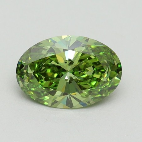 Diament laboratoryjny o barwie fantazyjnej szlif owalny, 1.09ct, VVS2, Fancy Vivid Green, IGI LG610348695