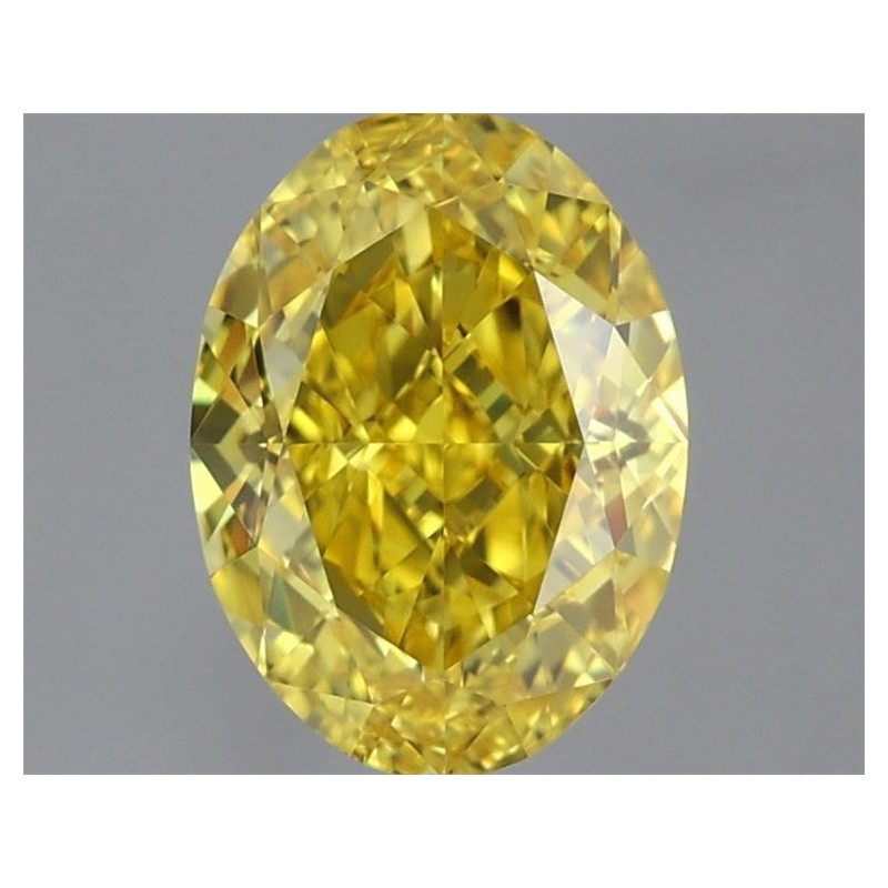 Diament laboratoryjny o barwie fantazyjnej szlif owalny, 1.38ct, VVS2, Fancy Vivid Yellow, IGI LG717560275